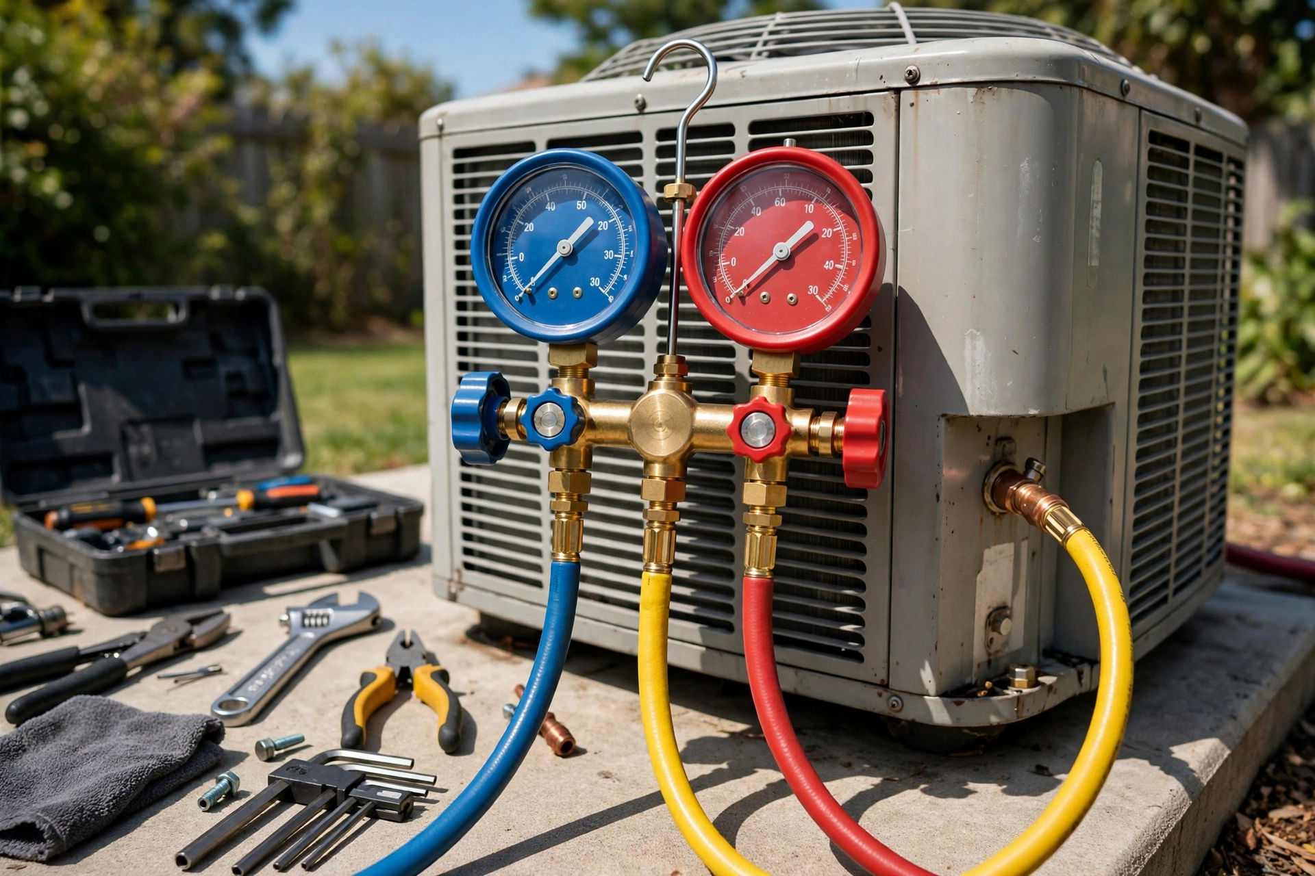 Refrigerant manifold gauges